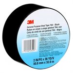 3M 7000028962 – RUBAN EN VINYLE À USAGE GÉNÉRAL 3M(MC), 764, NOIR, 5,1 CM X 32,9 M X 0,1 MM (2,0 PO X 36,0 V X 5,0 MIL)