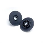 3M 7000045746 – FIBRE DISC BACK-UP PAD WITH RETAINER NUT, 02140, TN QUICK CHANGE, BLACK, 4 1 / 2 IN X 5 / 8-11 INTERNAL (114.3 MM X M18), 1 PER PACK