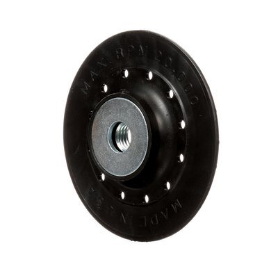 3M 7000139386 – TAMPON D’APPOINT POUR DISQUES EN FIBRE AVEC ÉCROU DE RETENUE, PP5045MSSH, NOIR, 114,3 MM (4 1 / 2 X 5 / 8 PO – 11)