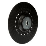 3M 7000139388 – TAMPON D’APPOINT POUR DISQUES EN FIBRE AVEC ÉCROU DE RETENUE, PP5007MSSH, NOIR, 177,8 MM (7 X 5 / 8 PO – 11)