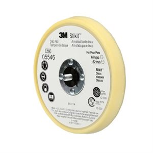 3M 7100029070 – STIKIT™ LOW PROFILE FINISHING DISC PAD, 05546, BEIGE, 6 IN X 11 / 16 IN (152.4 MM X 17.3 MM)