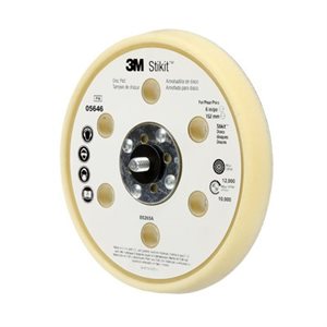 3M 7100024717 – STIKIT™ LOW PROFILE FINISHING DISC PAD, 05646, BEIGE, 6 IN X 11 / 16 IN (152.4 MM X 17.3 MM), DUST-FREE