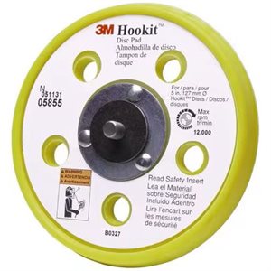 3M 7100042434 – TAMPON POUR DISQUES ANTIPOUSSIÈRE HOOKIT(MC), 05876, JAUNE, 152,4 X 19,1 X 19,1 MM (6 X 3 / 4 X 3 / 4 PO), 6 TROUS