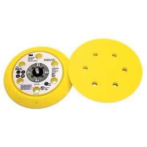 3M 7100032853 – HOOKIT™ DISC PAD, 05876, DUST-FREE, YELLOW, 6 IN X 3 / 4 IN X 3 / 4 IN (152.4 MM X 19.1 MM X 19.1 MM), 6 HOLES