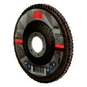 3M 7100178016 – FLAP DISC, 769F, T27, 80+, 4 1 / 2 IN X 7 / 8 IN (114.3 MM X 22.2 MM)