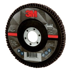 3M 7100178012 – DISQUE À LAMELLES, 769F, FIXATION DE TYPE 27, 40+, 127 X 22,2 MM (5 X 7 / 8 PO)