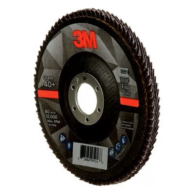 3M 7100178127 – FLAP DISC, 769F, T29, 40+, 5 IN X 7 / 8 IN (127 MM X 22.2 MM)