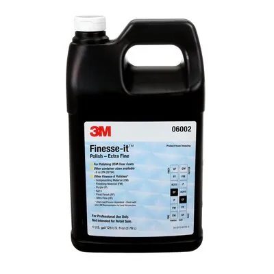 3M 7000000630 – PRODUIT À POLIR FINESSE-IT(MC), 06002, EXTRA FIN, BLANC, 3,8 L (1 GAL)