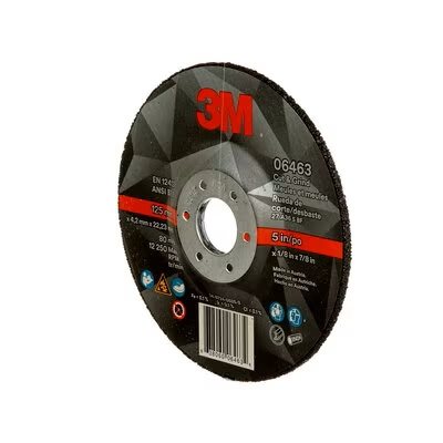 3M 7100214086 – CUT & GRIND WHEEL 06463, T27, 5 IN X 1 / 8 IN X 7 / 8 IN (127 MM X 3.2 MM X 22.2 MM), 10 / INNER, 20 / CASE