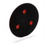 3M 7000028147 – HOOKIT™ CLEAN SANDING LOW PROFILE DISC PAD, 20350, RED, 3 IN X 1 / 2 IN (76.2 MM X 12.7 MM), 3 HOLES