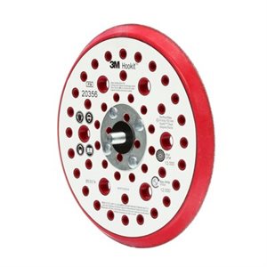 3M 7100027464 – HOOKIT™ CLEAN SANDING LOW PROFILE DISC PAD, 20356, RED, 6 IN X 3 / 8 IN (152 MM X 9.52 MM), 52 HOLES