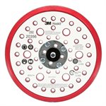 3M 7100027464 – HOOKIT™ CLEAN SANDING LOW PROFILE DISC PAD, 20356, RED, 6 IN X 3 / 8 IN (152 MM X 9.52 MM), 52 HOLES