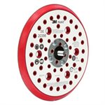 3M 7100027464 – HOOKIT™ CLEAN SANDING LOW PROFILE DISC PAD, 20356, RED, 6 IN X 3 / 8 IN (152 MM X 9.52 MM), 52 HOLES