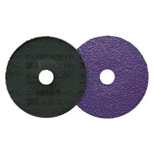 DISQUE EN FIBRE 982CX PRO CUBITRON(MC) II 3M(MC), 36+, EMPORTE-PIÈCE 450E, 4 1 / 2 PO X 7 / 8 PO, 25 / EMBALLAGE INTÉRIEUR, 100 / CAISSE