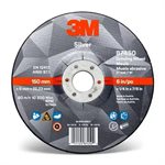 3M 7010414997 – SILVER DEPRESSED CENTER GRINDING WHEEL, 87450, T27, BLACK, 6 IN X 1 / 4 IN X 7 / 8 IN (15.24 CM X 6.35 MM)