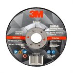 3M 7100141078 – SILVER DEPRESSED CENTER GRINDING WHEEL, 87454, T27, BLACK, 5 IN X 1 / 4 IN X 7 / 8 IN (12.70 CM X 6.35 MM)