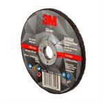 3M 7100141076 – SILVER DEPRESSED CENTER GRINDING WHEEL, 87456, T27, BLACK, 4 IN X 1 / 4 IN X 5 / 8"-11 (10.16 CM X 6.35 MM)