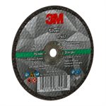 3M 7100138406 – MEULE À TRONÇONNER ARGENT, 87457, T1, NOIRE, 76,2 X 1,02 X 6,35 MM (3 X 0,04 X 1 / 4-28 PO)