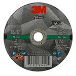 3M 7100139210 – SILVER CUT-OFF WHEEL, 87459, T1, BLACK, 3 IN X 0.06 IN X 3 / 8"-24 (7.62 CM X 1.52 MM)