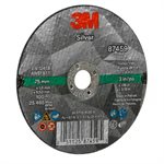 3M 7100139210 – SILVER CUT-OFF WHEEL, 87459, T1, BLACK, 3 IN X 0.06 IN X 3 / 8"-24 (7.62 CM X 1.52 MM)