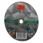 3M 7100139215 – SILVER CUT-OFF WHEEL, 87462, T1, BLACK, 4 IN X 0.06 IN X 3 / 8"-24 (10.16 CM X 1.52 MM)