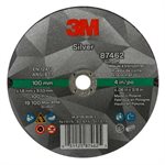 3M 7100139215 – SILVER CUT-OFF WHEEL, 87462, T1, BLACK, 4 IN X 0.06 IN X 3 / 8"-24 (10.16 CM X 1.52 MM)