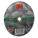 3M 7100139215 – SILVER CUT-OFF WHEEL, 87462, T1, BLACK, 4 IN X 0.06 IN X 3 / 8"-24 (10.16 CM X 1.52 MM)