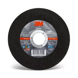 3M 7100139226 – SILVER CUT-OFF WHEEL, 87464, T1, BLACK, 4 1 / 2 IN X 0.04 IN X 7 / 8 IN (11.43 CM X 1.02 MM)