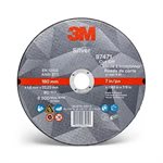 3M 7010414998 – SILVER CUT-OFF WHEEL, 87471, T1, BLACK, 7 IN X 0.05 IN X 7 / 8 IN (17.78 CM X 1.27 MM)