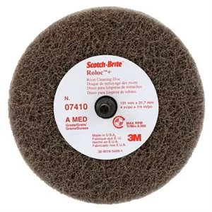 3M 7000120778 – SCOTCH-BRITE™ RIVET CLEANING DISC, MED, 4 IN X 1-1 / 4 IN (10.16 CM X 3.18 CM)