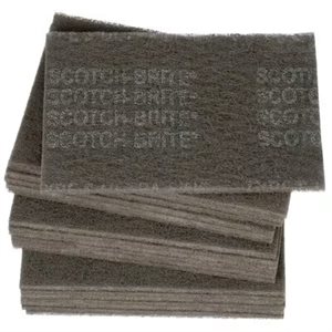 3M 7000045983 – SCOTCH-BRITE™ HAND PAD 7448, HP-HP, SIC ULTRA FINE, GREY, 9 IN X 6 IN (22.86 CM X 15.24 CM), 20 / INNER, 60 / CASE