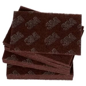 3M 7000120942 – SCOTCH-BRITE™ PRODUCTION HAND PAD 8447, HP-HP, A / O VERY FINE, MAROON, 6 IN X 9 IN (15.24 CM X 22.86 CM), 20 / INNER, 60 / CASE