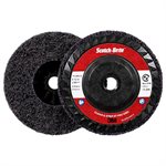 3M 7100175520 – DISQUE « CLEAN AND STRIP » À ACTION TRÈS ABRASIVE XT PRO SCOTCH-BRITE(MC), FIXATION DE TYPE 27, GRAIN A EXTRA GROSSIER, CHANGEMENT RAPIDE, 114,3 MM X M18 X 2 (4 1 / 2 X 5 / 8 PO – 11)