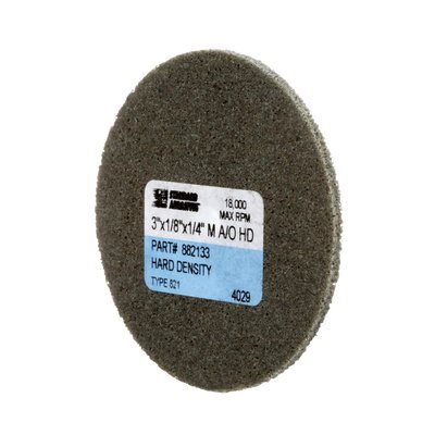 3M 7000046919 – MEULE HOMOGÈNE EN OXYDE D’ALUMINIUM 882133 STANDARD ABRASIVES(MC), 821 3 PO X 1 / 8 PO X 1 / 4 PO, 10 PAR CAISSE