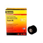 3M 7000058433 – SCOTCH® VINYL ELECTRICAL TAPE SUPER 88, BLACK, PREMIUM VINYL, 1 1 / 2 IN X 44 FT (38.1 MM X 13.4 M), 100 ROLLS / CASE