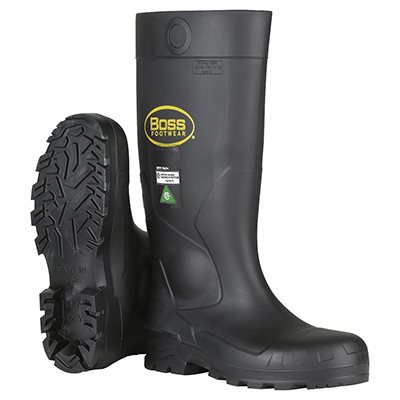 PIP BOSS® FOOTWEAR PC383820 – BOTTE EN PVC NOIR, AVEC BOUT ET SEMELLE INTERMÉDIAIRE EN ACIER, POINTURE 12