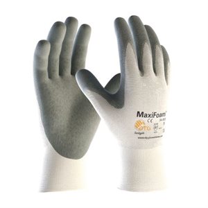 PIP GP34800L – MAXIFOAM PREMIUM, GANTS ENDUITS DE MOUSSE NITRILE PAR ATG, BLANCHE, G