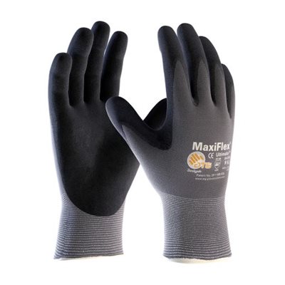 PIP GP34874TXS – MAXIFLEX ULTIMATE, GANTS, TRICOTS SANS COUTURES MAXIFLEX PAR ATG, GRIP MICRO-MOUSSE, GRIS, TG