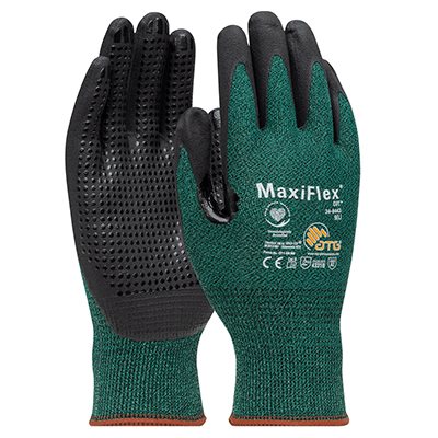 PIP MAXIFLEX® CUT™ GP348443 – GANT EN TRICOT DE FILS D'INGÉNIERIE ENDUIT DE NITRILE PREMIUM AVEC FINI MICRO-FOAM SUR LA PAUME ET LES DOIGTS - PAUME MICRO POINTS, MÉDIUM