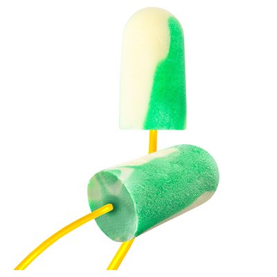 PIP BSF-30 – DISPOSABLE BIO-BASED FOAM CORDED EAR PLUG WITH MEGA BULLET™ BIOSOFT™ TECHNOLOGY, 100 / BOX