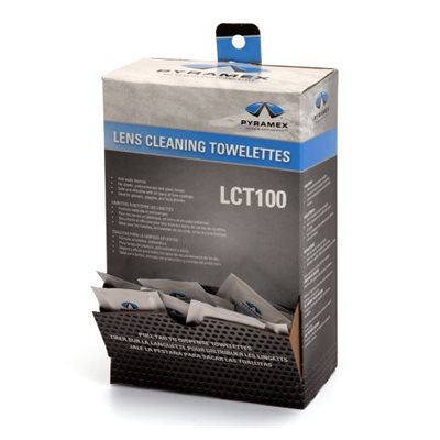 PYRAMEX LCT100 - LINGETTES DE NETTOYAGE POUR VERRES