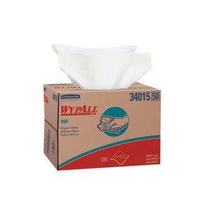 WYPALL X60 34015 12.5" X 16.8" BLANC 180 FEUILLE(S) / BOÎTE