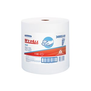 WYPALL X60 34955 12.5" X 13.4" BLANC 1100 FEUILLE(S) / BOÎTE