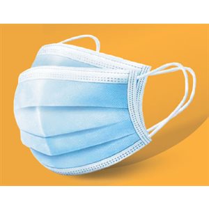 MASQUE MÉDICALE CONFORME À LA NORME ASTM F2100-19 NIVEAU 1