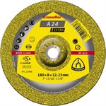 KLINGSPOR 13444 - KRONENFLEX® DEPRESSED CENTER GRINDING WHEELS 7 X 1 / 4 (6MM) X 7 / 8 A24EX