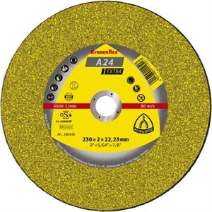 KLINGSPOR 13492 - KRONENFLEX® CUT-OFF WHEELS 9 X 1 / 8 (3MM) X 7 / 8 A24EX