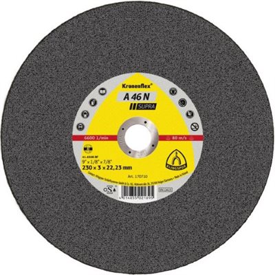 KLINGSPOR 170707 - KRONENFLEX® DEPRESSED CENTER GRINDING WHEELS 4-1 / 2 X 3 / 32 (2.5MM) X 7 / 8 A46N