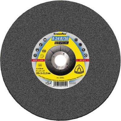 KLINGSPOR 2825 - KRONENFLEX® DEPRESSED CENTER GRINDING WHEELS 5 X 3 / 32 (2.5MM) X 7 / 8 A24R / 36