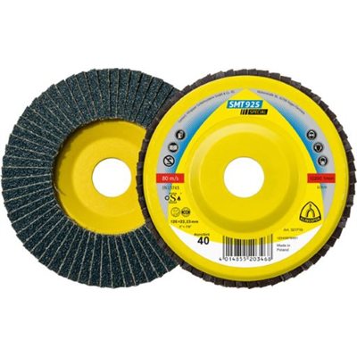 KLINGSPOR 321715 - FLAP DISCS 4-1 / 2 X 7 / 8 SMT925 (CONVEX) 60