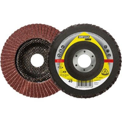 KLINGSPOR 322813 - FLAP DISCS 4-1 / 2 X 7 / 8 SMT 314 120